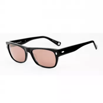 BELSTAFF Hudson-S185 Gafas de sol para mujer - Montura negra, lentes grises, 54 mm