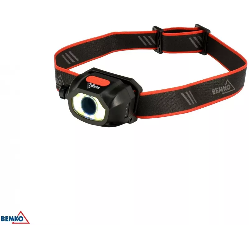 BEMKO C49-LTC02 linterna frontal LED recargable multifunción, 200lm, 6500K, 1200mAh, IP44