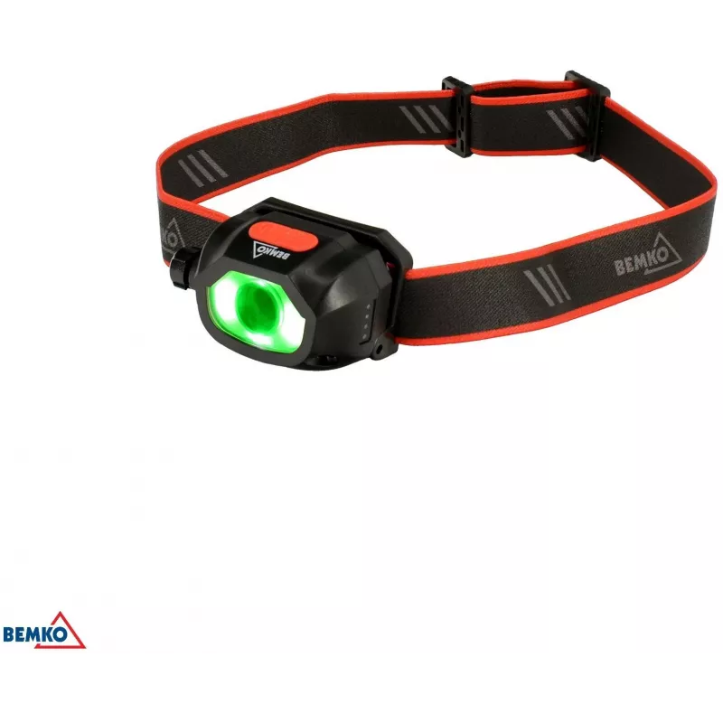 BEMKO C49-LTC02 linterna frontal LED recargable multifunción, 200lm, 6500K, 1200mAh, IP44