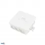 BEMKO E04-PI12-IP55 caja de derivación de superficie 85x85x36,5mm IP55 12 entradas gris claro