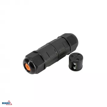 BEMKO Conector de cable hermético IP68 de 3 vías