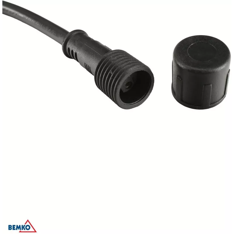 BEMKO SOLBEE Cadena de luces LED solares para jardín 10 LEDs 10 m blanco cálido 3000K IP65 negro