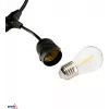 BEMKO SOLBEE Cadena de luces LED solares para jardín 10 LEDs 10 m blanco cálido 3000K IP65 negro