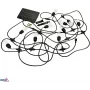 BEMKO SOLBEE Cadena de luces LED solares para jardín 10 LEDs 10 m blanco cálido 3000K IP65 negro