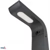 BEMKO SOLVEO baliza de jardín híbrida LED, 7W, 600lm, CCT 3000K/4000K/6500K, 80cm, IP65, gris oscuro, sensor PIR