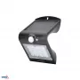 Proyector LED solar BEMKO TRINGO 1,5W 220lm 4000K IP65 negro con sensor PIR C83-SOT-001BL-PIR
