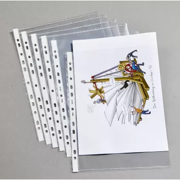 Bene 206825WS Fundas perforadas DIN A4 100 micras PP transparente pack de 25
