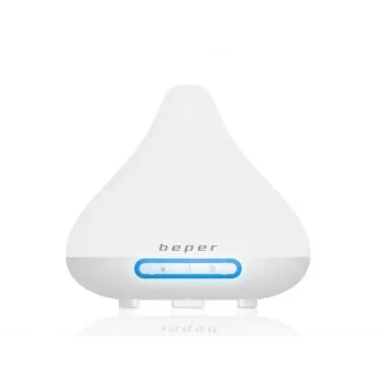 Beper 70.402 Parrilla de mesa eléctrica 2000 W placa acanalada antiadherente con bandeja recogegrasas