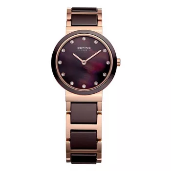 Bering Reloj de mujer Classic 11422-765 - 22mm Acero inoxidable oro rosa malla