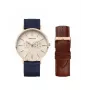 Reloj de hombre BERING 14240-864 40 mm esfera azul malla milanesa azul
