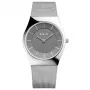 BERING reloj de hombre de cuarzo Classic 11936-309 36mm esfera azul brazalete de malla milanesa plateado