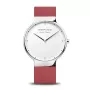 BERING Reloj hombre Classic cuarzo 15540-500 40mm esfera azul correa milanesa plateada