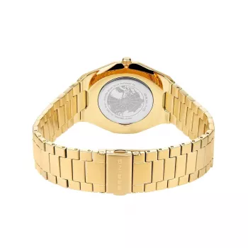 Bering Reloj de cuarzo Classic para hombre 19641-730 45mm esfera azul malla de acero inoxidable