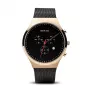 Bering Reloj hombre Classic cuarzo 40mm acero inoxidable esfera negra correa de malla 14740-166