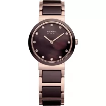 BERING Reloj de mujer Classic de cuarzo 10729-765 29mm oro rosa acero inoxidable