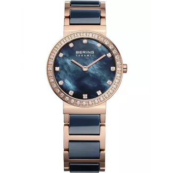 BERING Reloj mujer Classic cuarzo 10729-767 plata acero inoxidable milanés 29mm