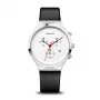 BERING Reloj de cuarzo Classic para mujer 14736-404 36mm plata acero inoxidable esfera azul