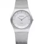 Reloj de cuarzo clásico de mujer BERING 35 mm acero inoxidable milanesa esfera blanca 11935-000
