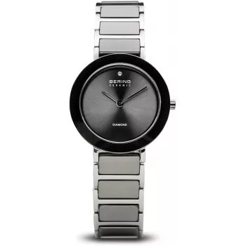 BERING Reloj de mujer 11429CHARITY2 29mm malla de acero inoxidable esfera azul cuarzo
