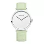 BERING reloj para mujer 14937-304 (39mm) – esfera Sunray azul, correa de malla milanesa plateada