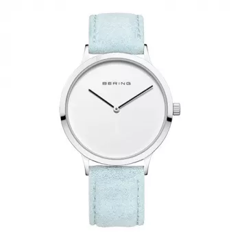 BERING reloj mujer 14937-804 (39mm) - malla de acero inoxidable oro rosa, esfera azul