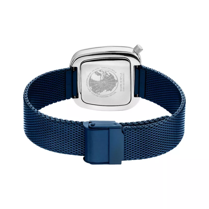 Reloj de mujer BERING 18034-307 (34 mm) - Oro rosa y esfera azul sunray