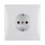 Berker 47429909 toma de corriente empotrable con tapa S.1, Schuko tipo F, 16A 250V, blanco polar
