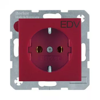 Berker 47431922 toma de corriente Schuko EDV-Druck resistente a impactos blanco polar S.1