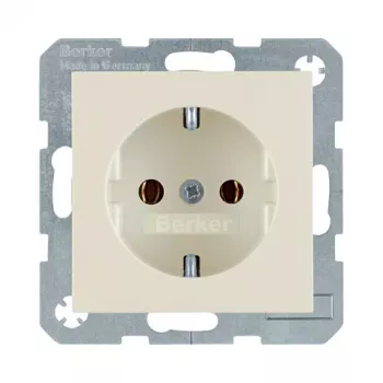 Berker 47438982 toma de corriente Schuko blanca brillante