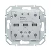 Módulo sensor táctil KNX Berker 80142170 de 2 canales con acoplador de bus integrado, blanco polar brillante
