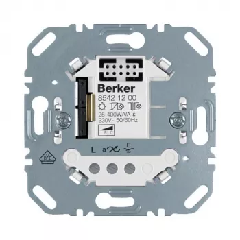 Berker 85421200 módulo universal de regulación por pulsación, 1 canal, empotrable, 230 V, 20-420 W/VA, compatible con LED