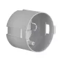Berker 91820 Caja doble empotrable con alivio de tracción para aplicaciones móviles, 45 mm, gris