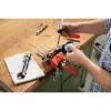 Tornillo de banco mini BESSEY S10-ST S 10, rojo, 100 mm de apertura, 50 mm de salida, con 2 abrazaderas de mesa