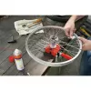 Tornillo de banco mini BESSEY S10-ST S 10, rojo, 100 mm de apertura, 50 mm de salida, con 2 abrazaderas de mesa
