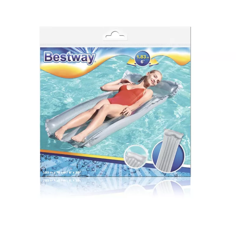 Bestway 44013 Colchoneta inflable para nadar Gris 183 x 76 cm