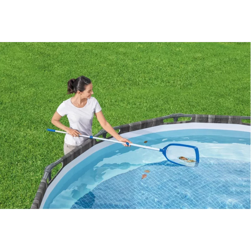 Bestway Flowclear AquaClean set de limpieza para piscina mango de recogehojas 163 cm