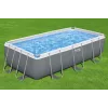 Bestway Piscina desmontable Frame Pool 404 x 201 x 100 cm rectangular con bomba de filtro, escalera, cobertor y dosificador ChemConnect