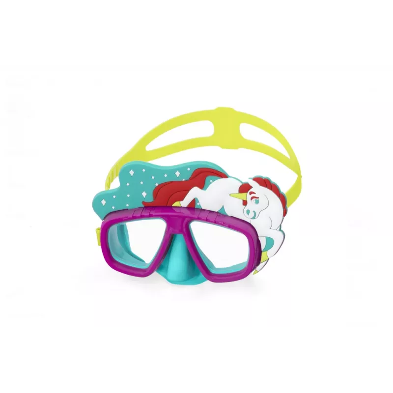 Bestway Hydro-Swim set de máscara de buceo y tubo - rosa