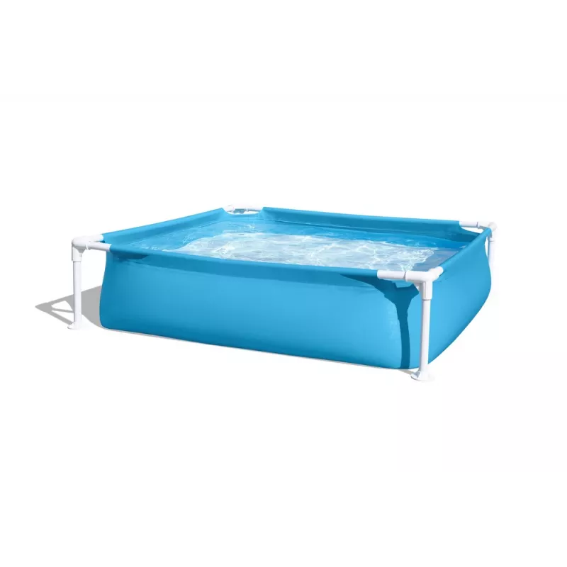 Bestway Steel Pro piscina desmontable 122 cm x 122 cm x 30.5 cm piscina cuadrada para niños 365 L azul