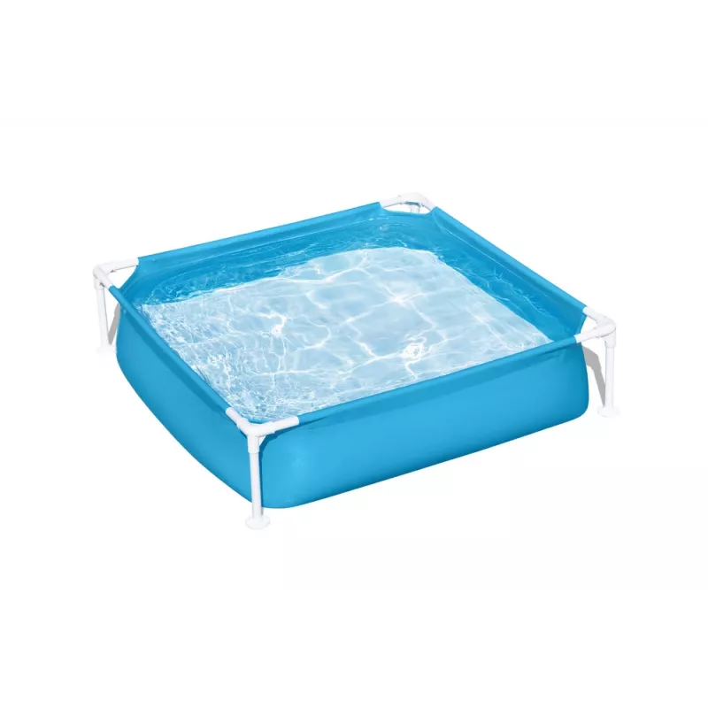 Bestway Steel Pro piscina desmontable 122 cm x 122 cm x 30.5 cm piscina cuadrada para niños 365 L azul
