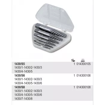 Juego de extractores de tornillos BETA 8 piezas 1430/S8