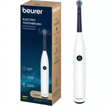 Beurer TB 15 Green Planet Cepillo de dientes eléctrico blanco sónico cabezal redondo 3 programas 2 cabezales 104,92