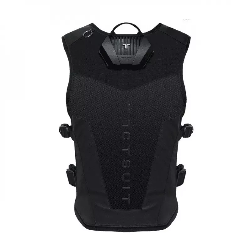 Chaleco háptico bHaptics TactSuit Air Onyx con 40 motores de vibración, Bluetooth, USB-C, malla transpirable, negro