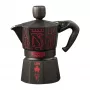 Bialetti Moka Express Sound Stranger Things Cafetera espresso para fogones 3 tazas (150 ml) Negra