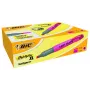 BIC Brite Liner Grip Rotulador fluorescente, punta biselada, rosa, 1,7-5,1 mm de grosor de trazo, 1 unidad