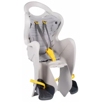 Sillita de bicicleta para niños BIKE SEAT B-FIX trasera con cierre rápido, Gris/Naranja, 9-22 kg, EN 14344