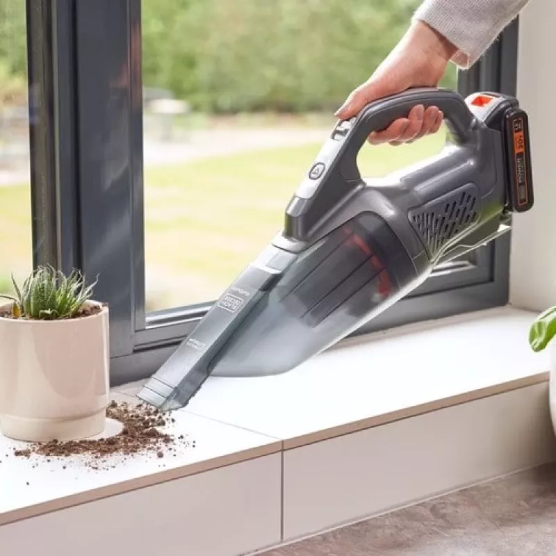 BLACK+DECKER BCHV001C1 Powerconnect aspirador de mano para coche 12V, 0,56L sin bolsa, negro/gris/naranja