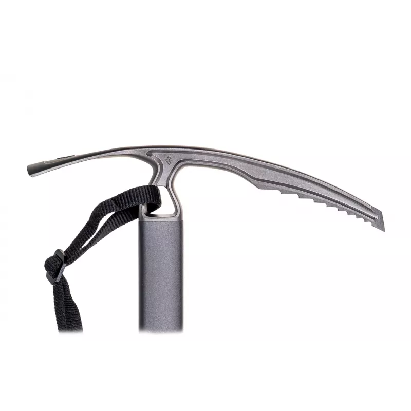 Black Diamond Raven piolet 55 cm – cabeza de acero inoxidable, mango de aluminio, 437 g