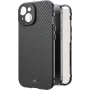 Cristal 360° Black Rock Cover para Apple iPhone 15, fibra de carbono real 00221252
