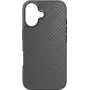 BLACK ROCK Robust Carbon Funda para Apple iPhone 16 – Negro 00228081